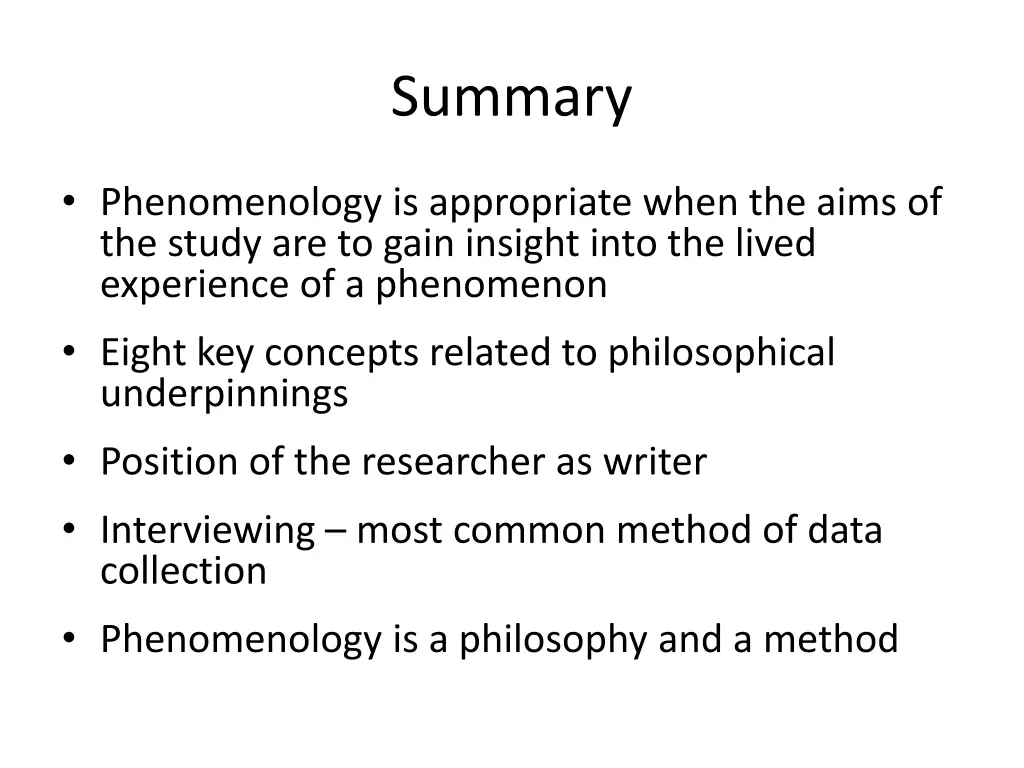 summary