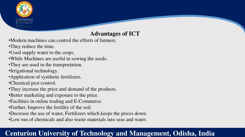 advantages of ict