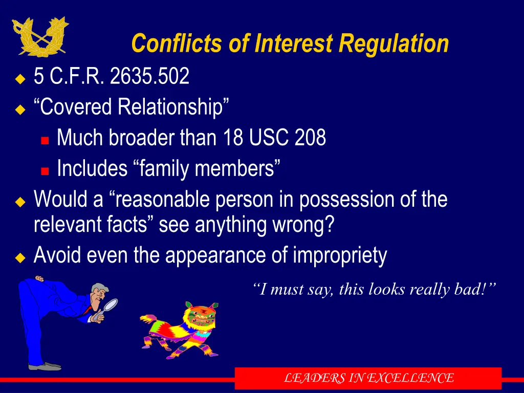 conflicts of interest regulation 5 c f r 2635