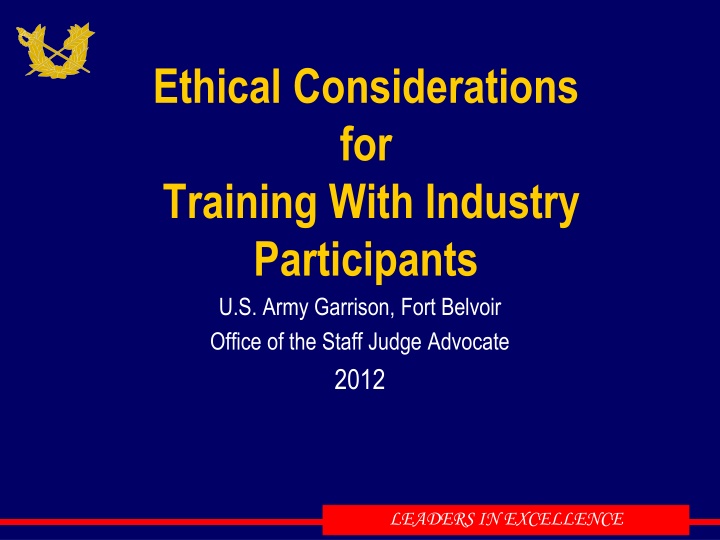 ethical considerations for training with industry