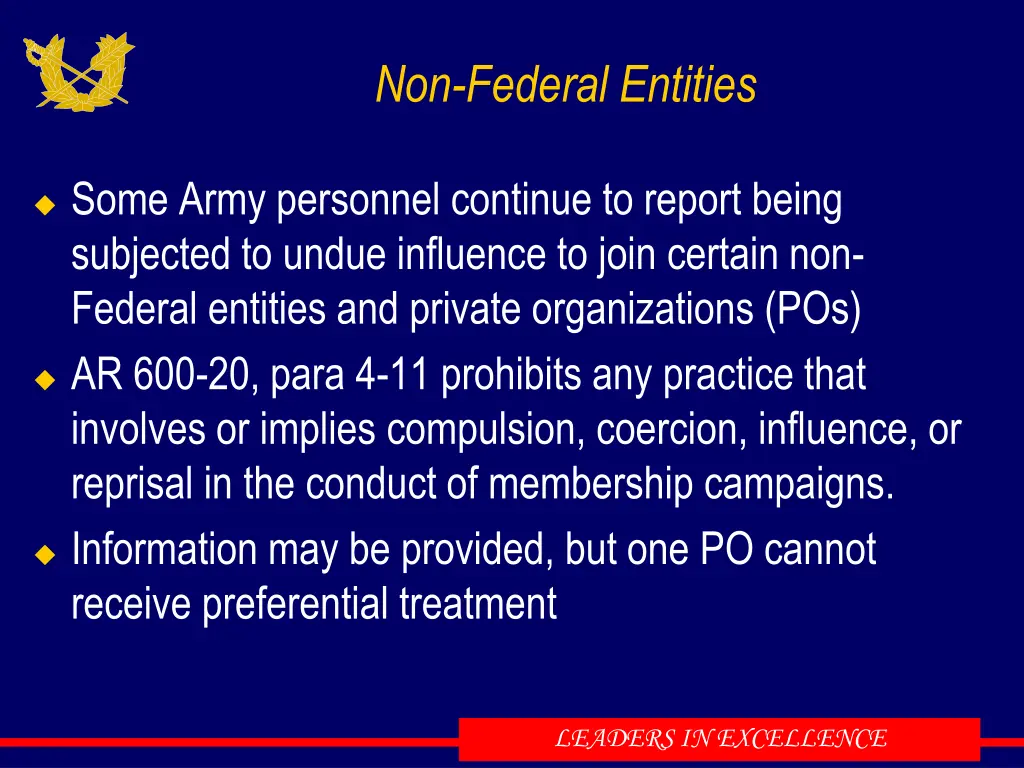 non federal entities
