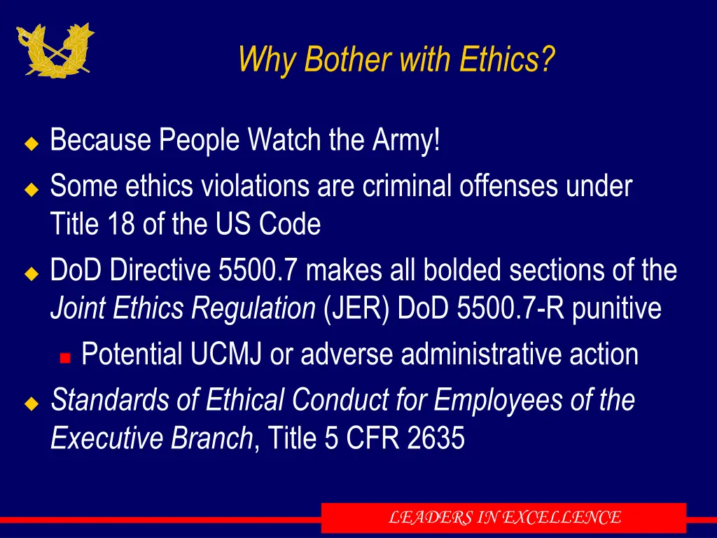 why bother with ethics