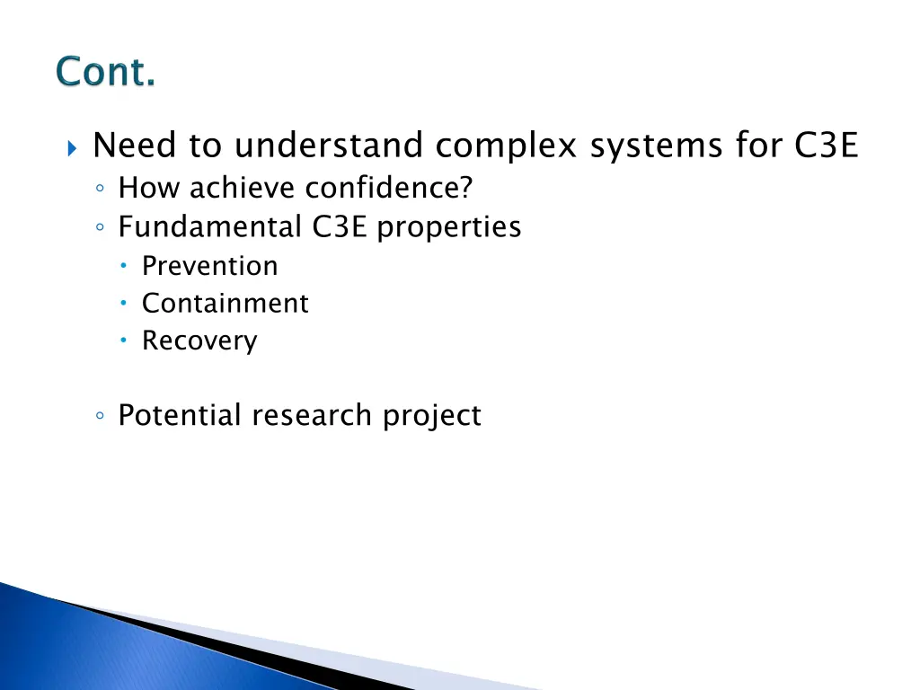 need to understand complex systems
