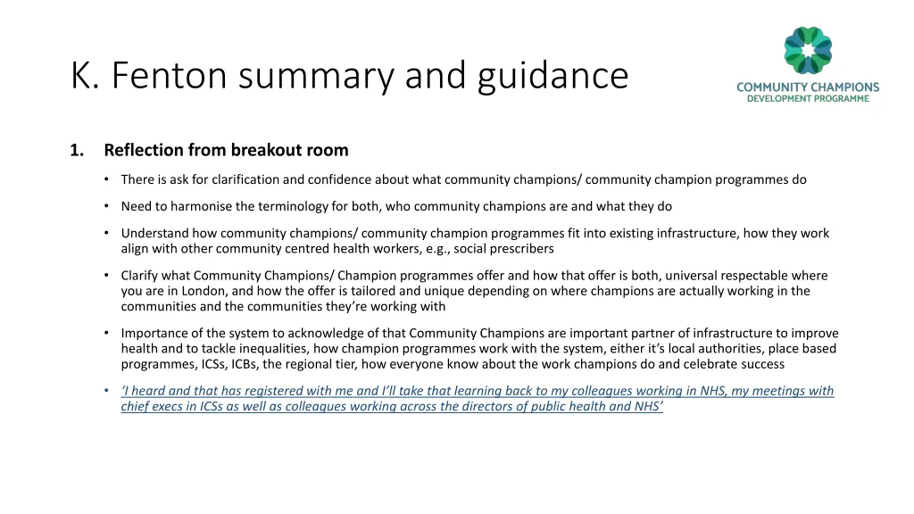 k fenton summary and guidance