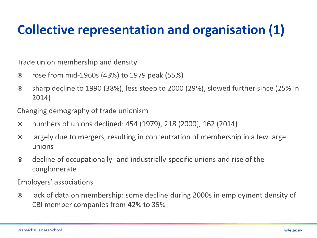collective representation and organisation 1