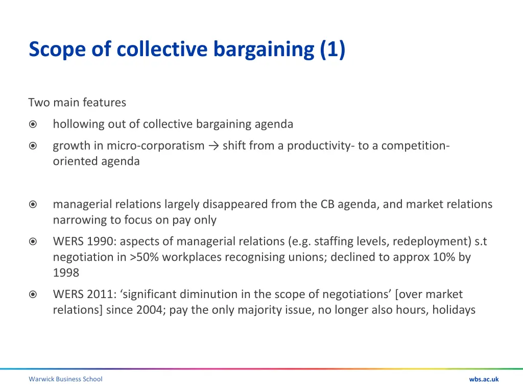 scope of collective bargaining 1