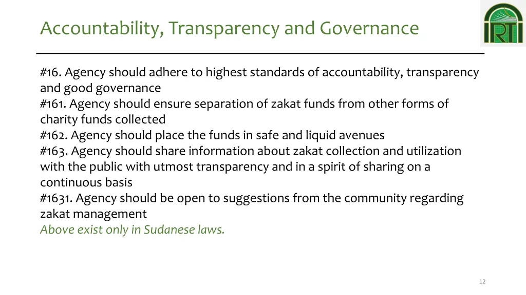 accountability transparency and governance