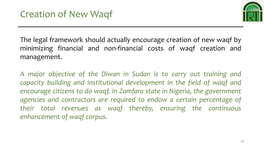 creation of new waqf 1