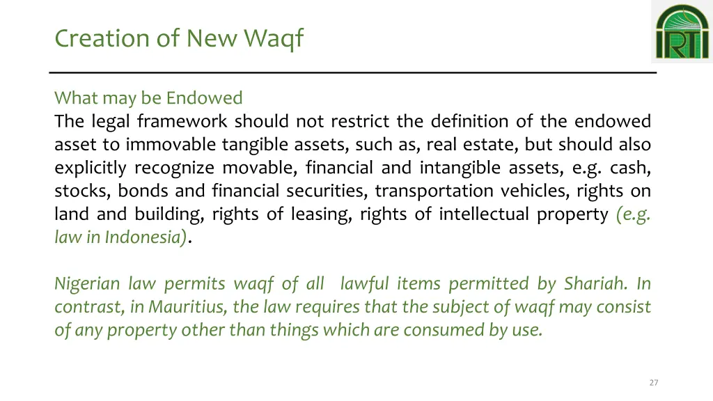 creation of new waqf 4