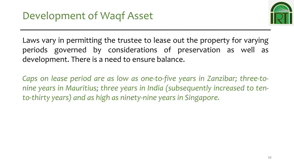 development of waqf asset 1