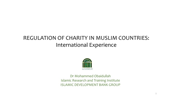 regulation of charity in muslim countries
