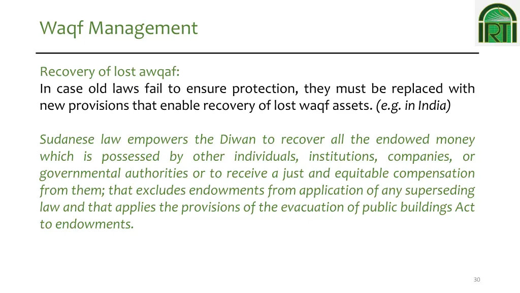 waqf management 1