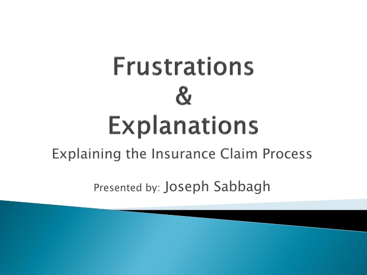 explaining the insurance claim process