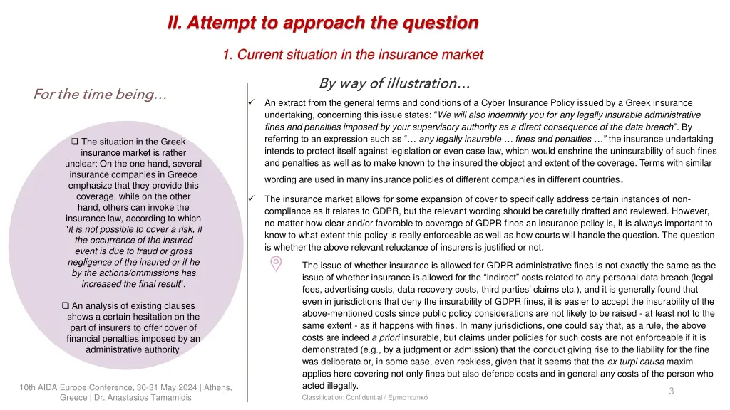 ii attempt to approach the question