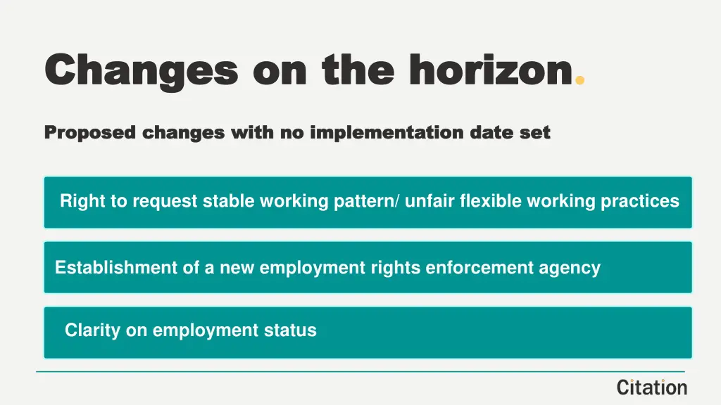 changes on the horizon changes on the horizon
