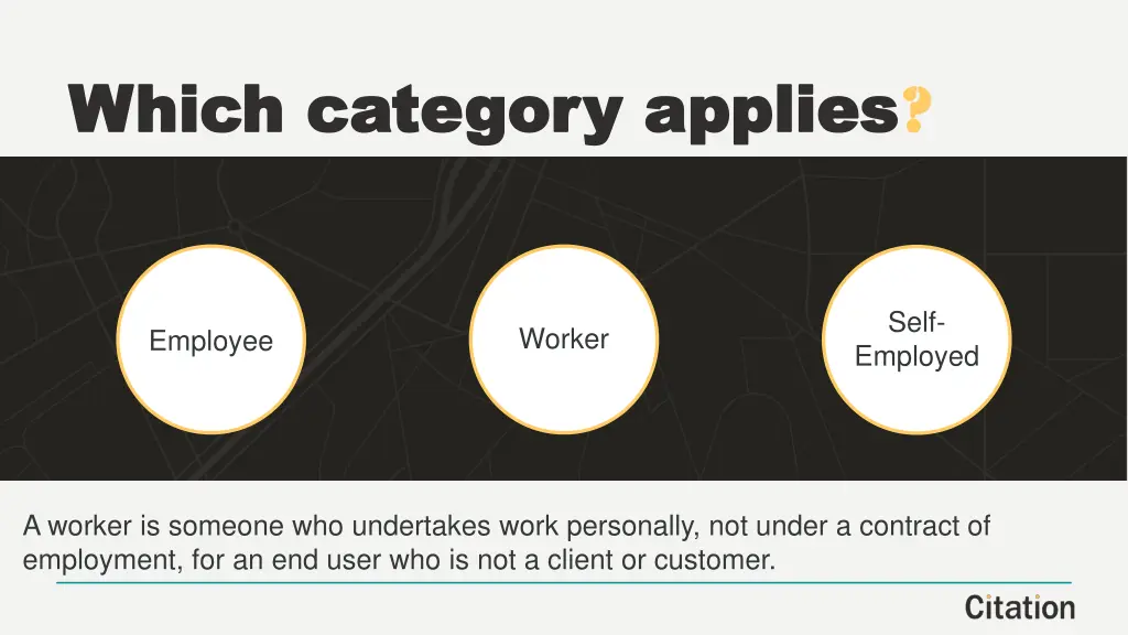 which category applies which category applies