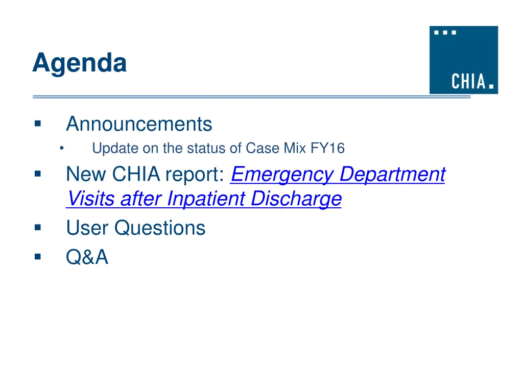 agenda