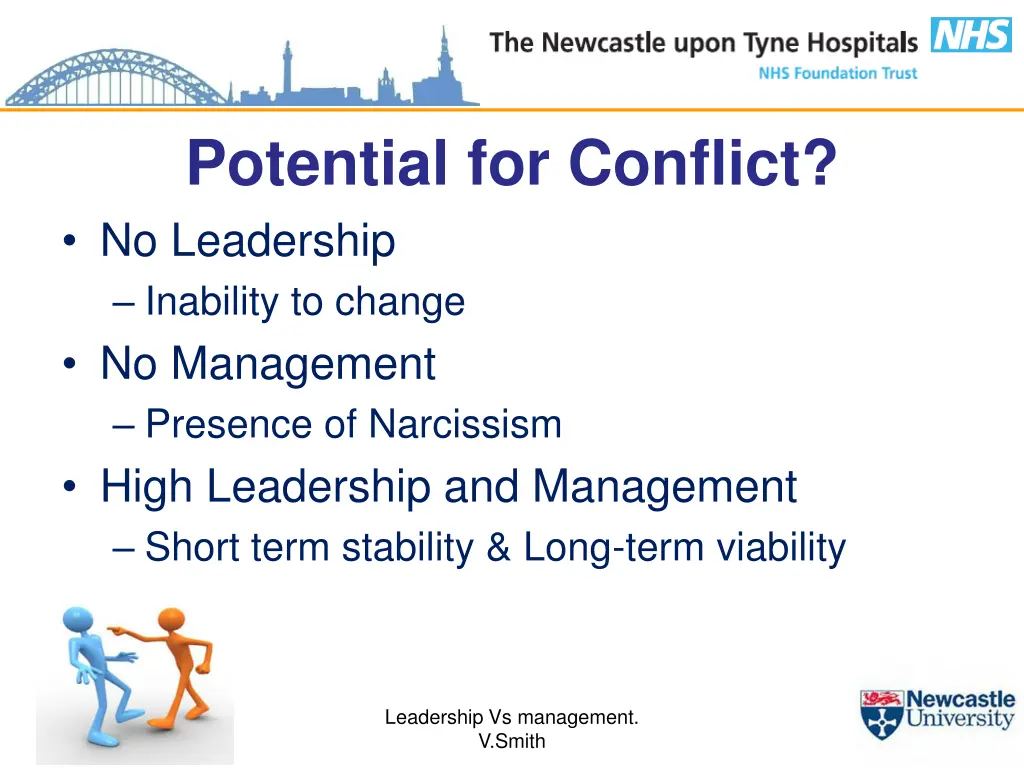 potential for conflict no leadership inability