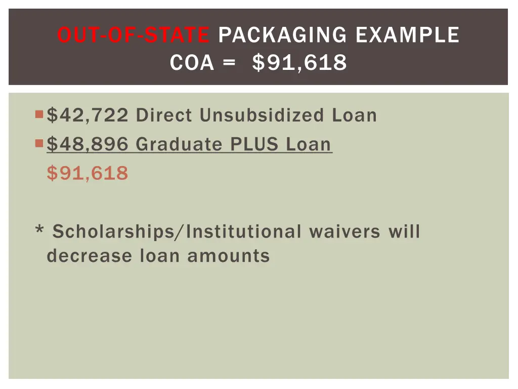 out of state packaging example coa 91 618