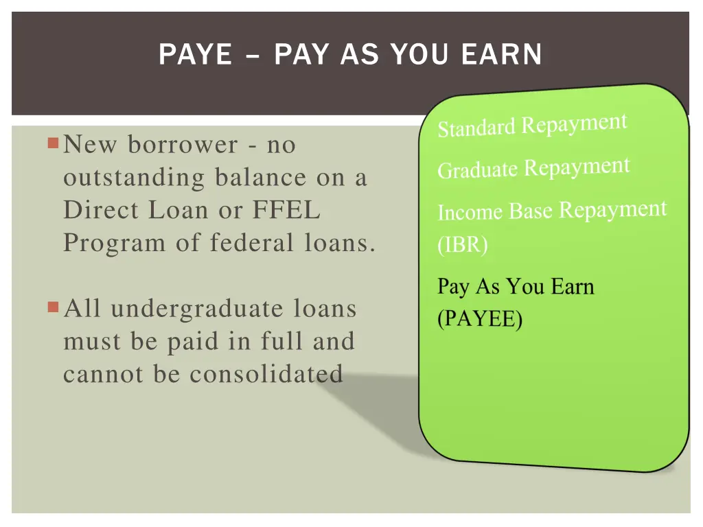 paye pay as you earn