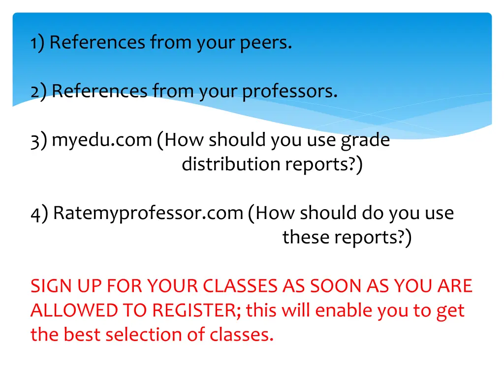 1 references from your peers