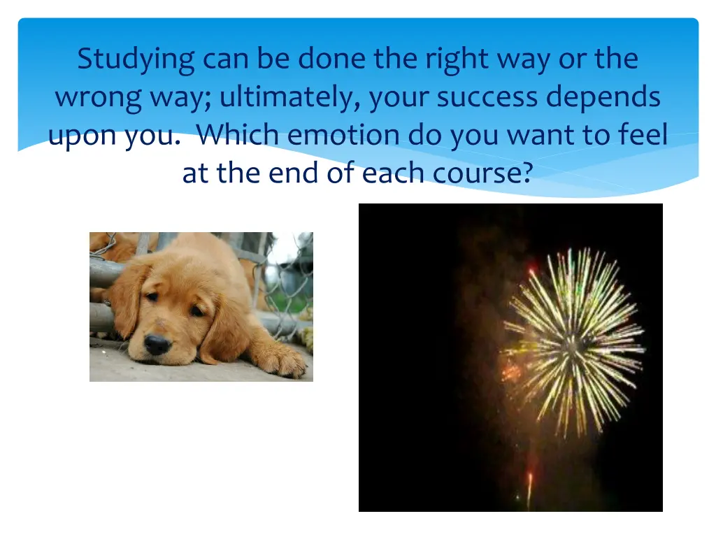 studying can be done the right way or the wrong