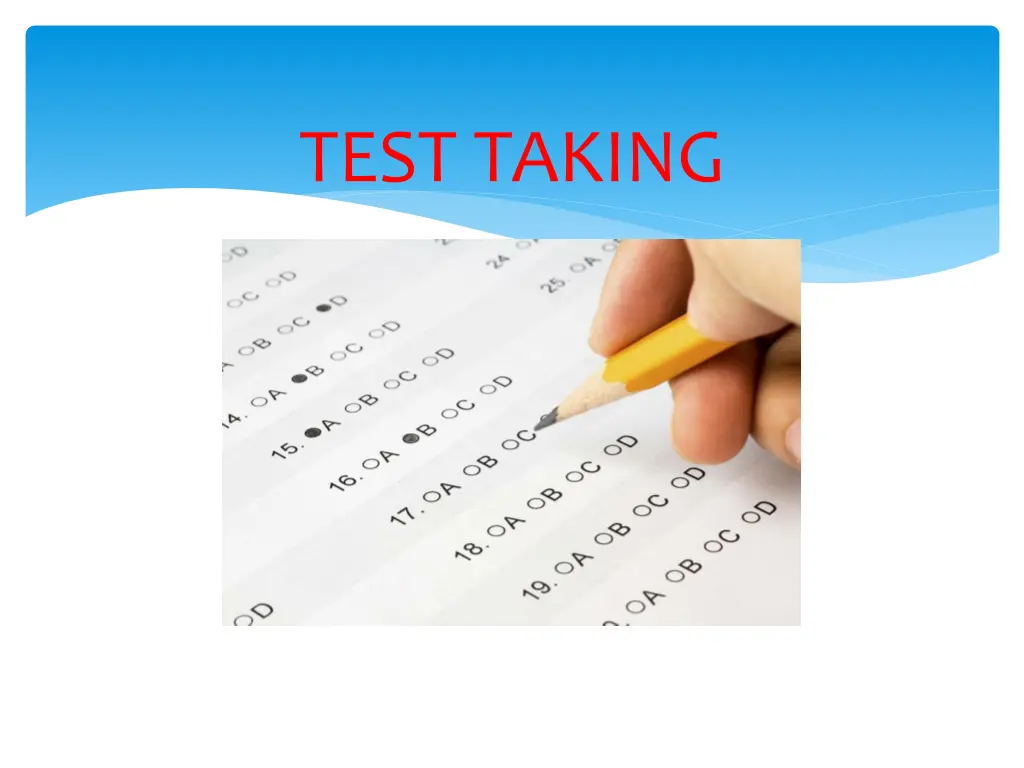 test taking