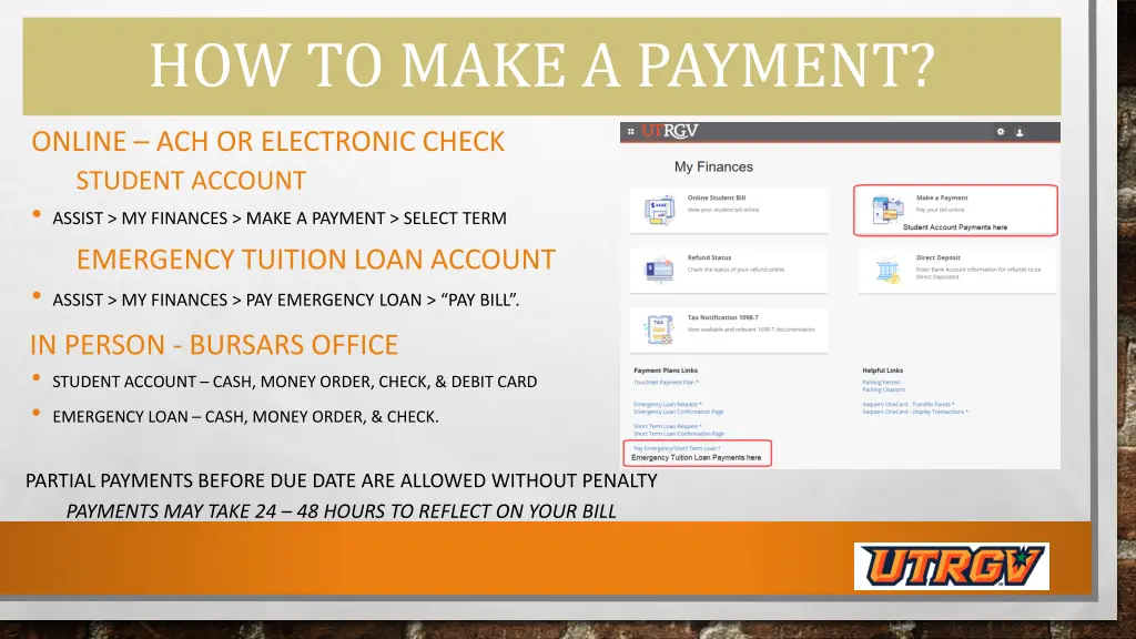 how to make a payment