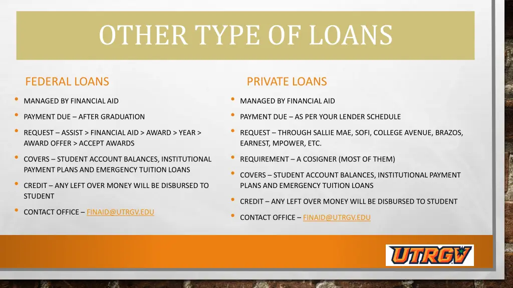 other type of loans