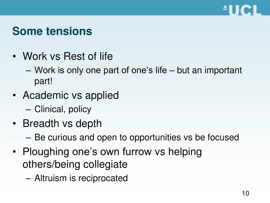 some tensions