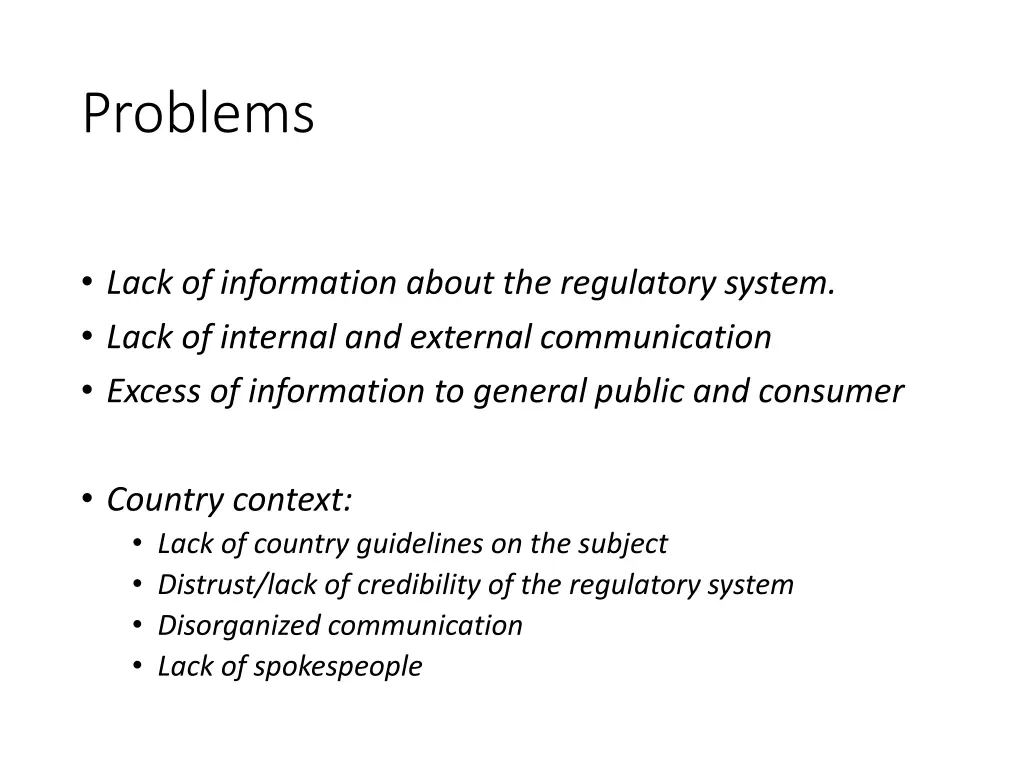 problems