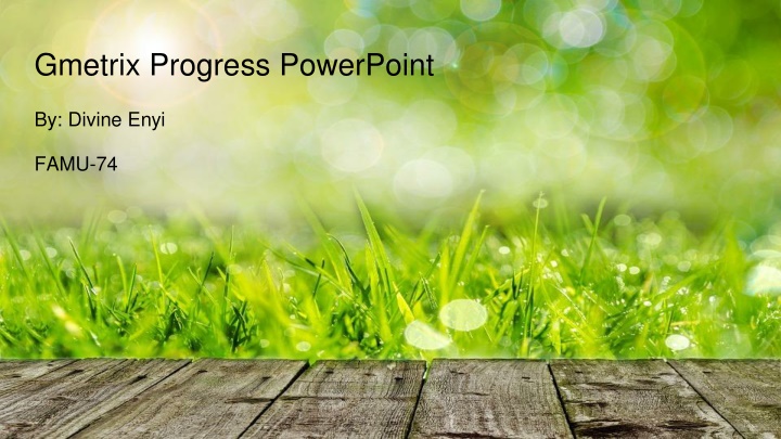 gmetrix progress powerpoint