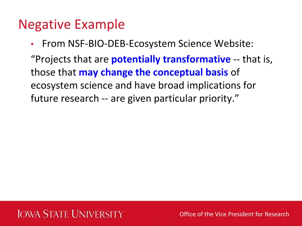 negative example