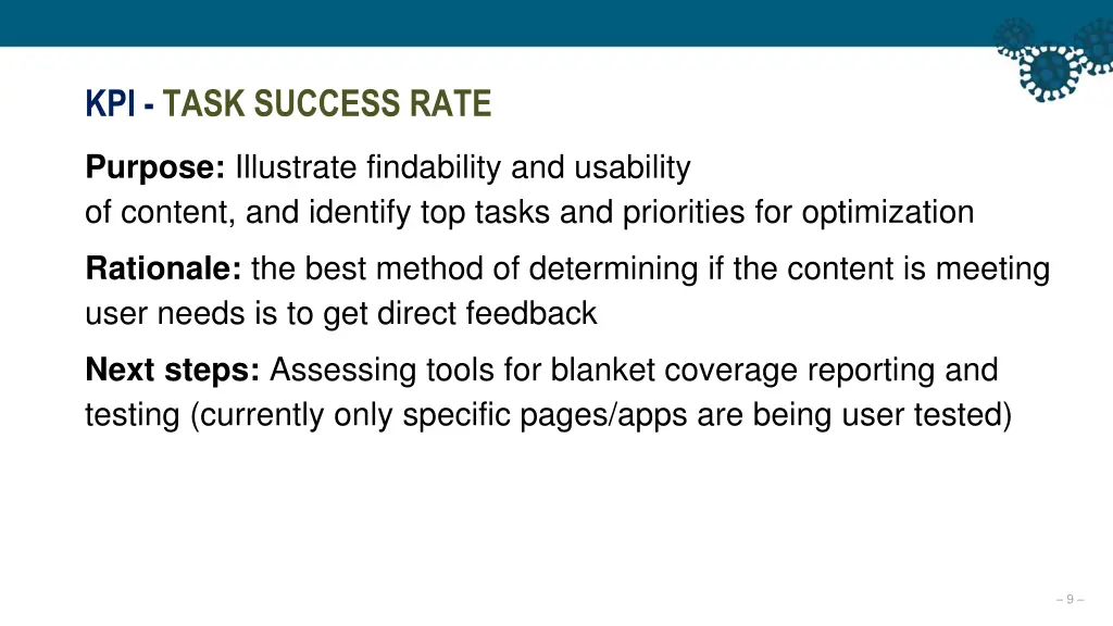 kpi task success rate