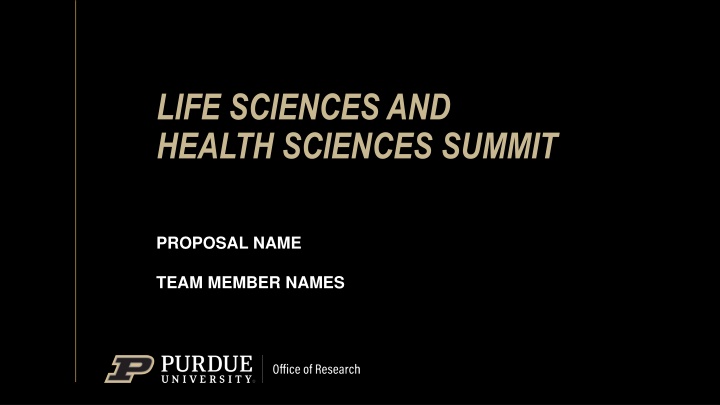 life sciences and health sciences summit