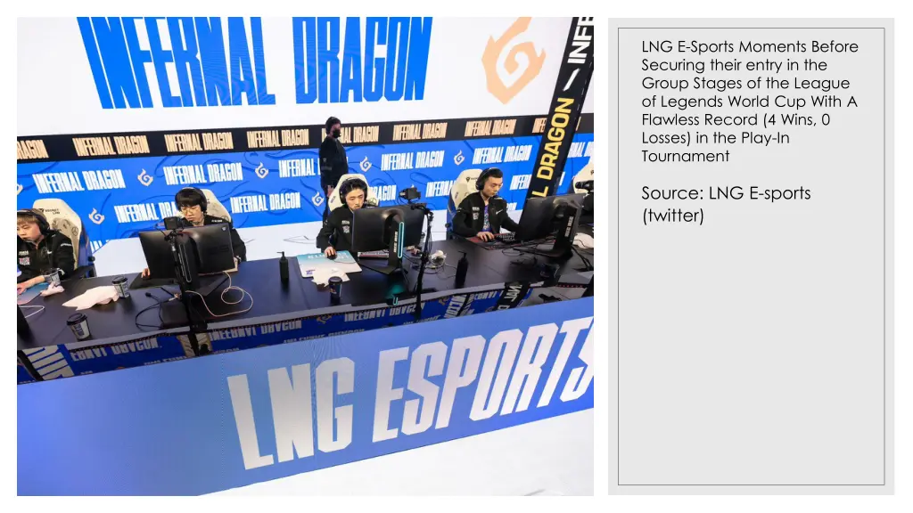 lng e sports moments before securing their entry