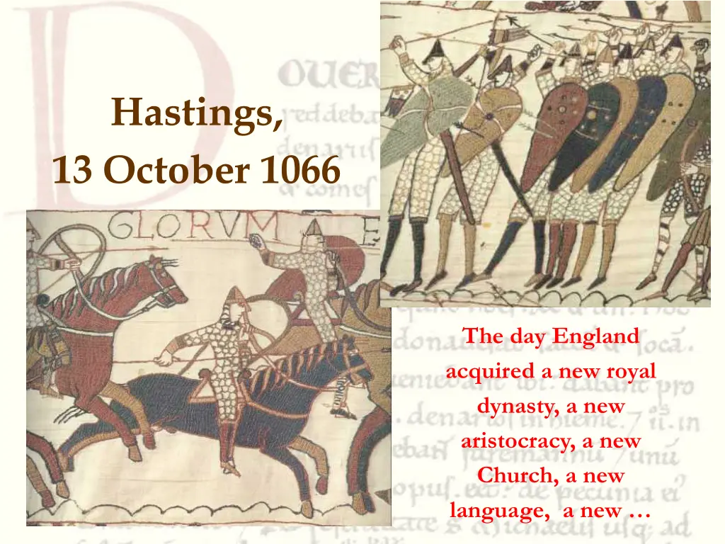 hastings 13 october 1066