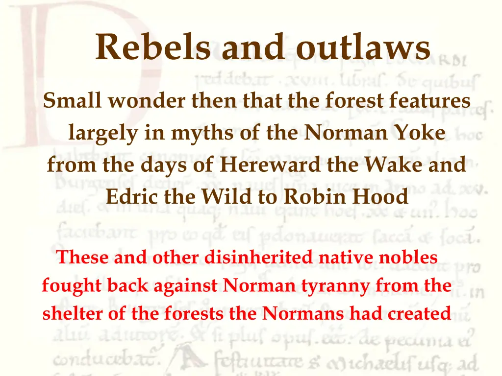 rebels and outlaws