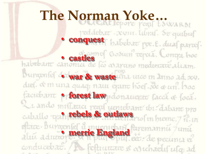 the norman yoke