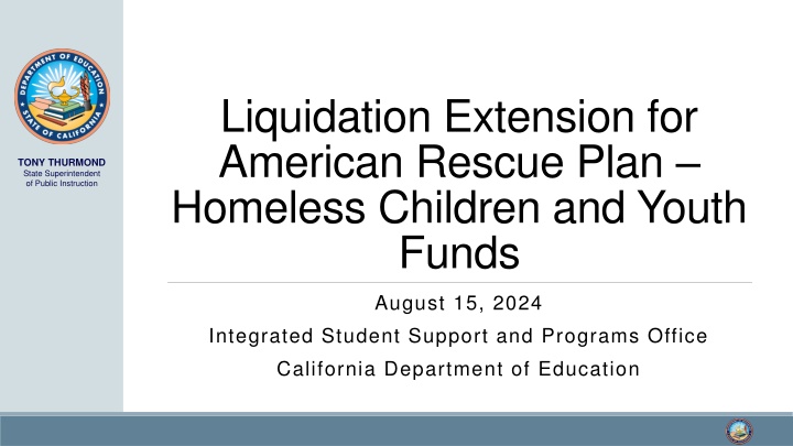 liquidation extension for american rescue plan