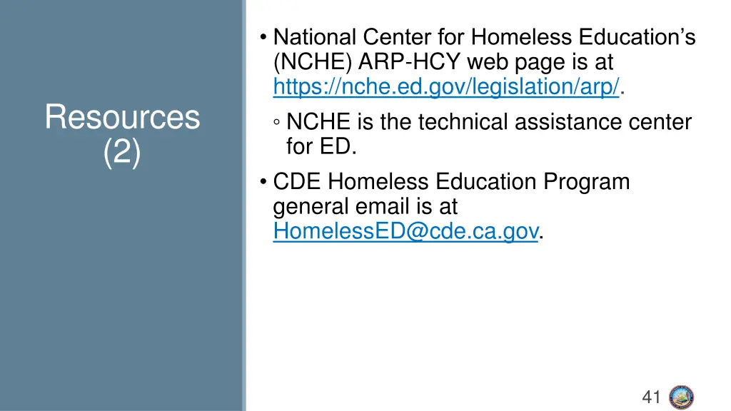 national center for homeless education s nche