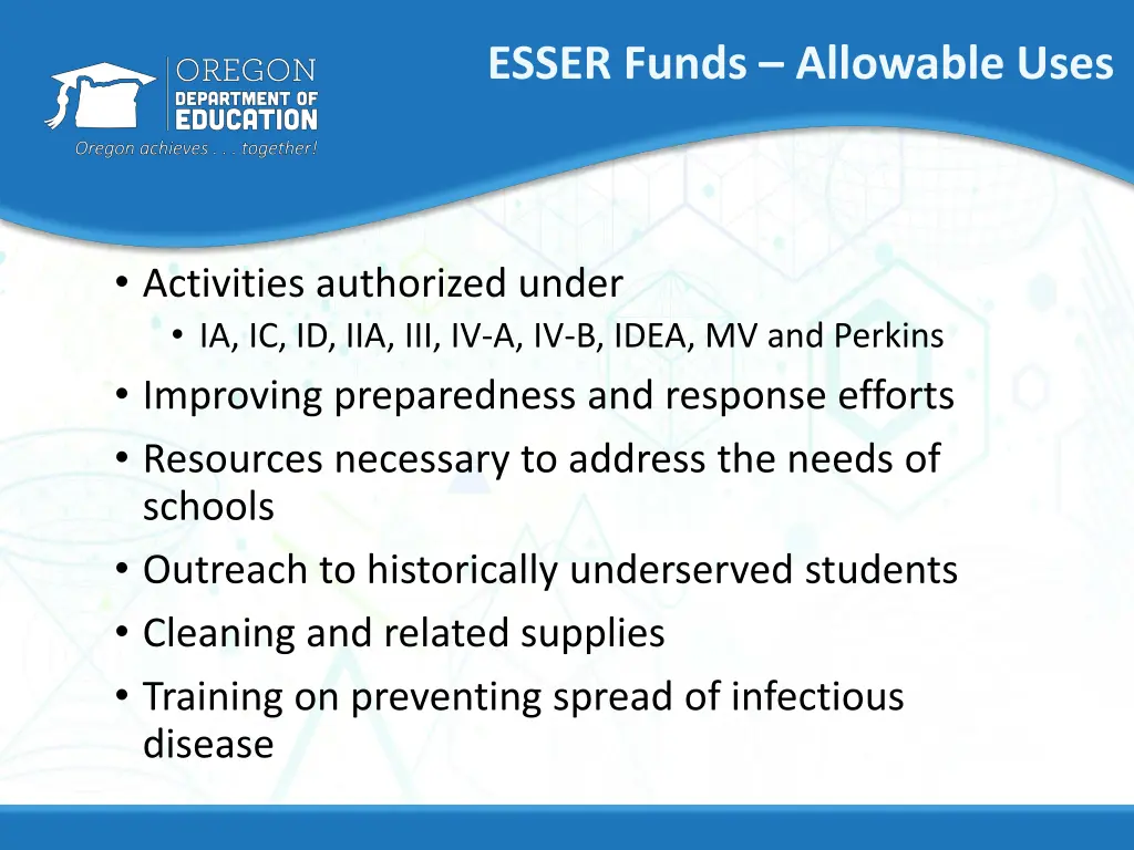 esser funds allowable uses