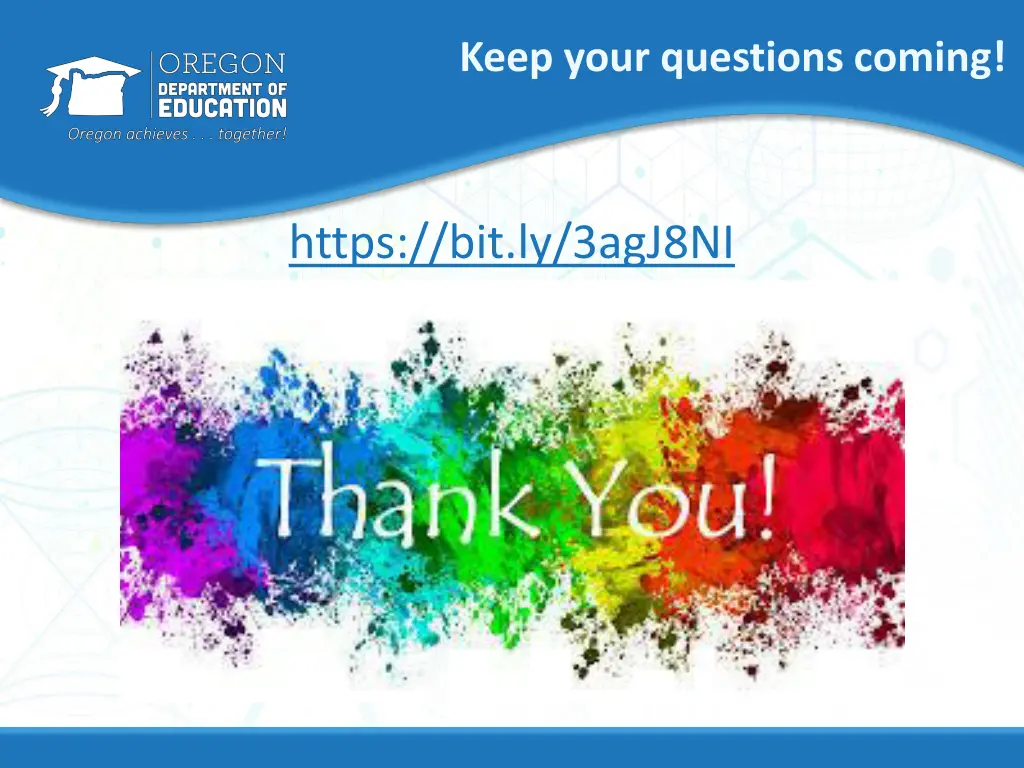 keep your questions coming