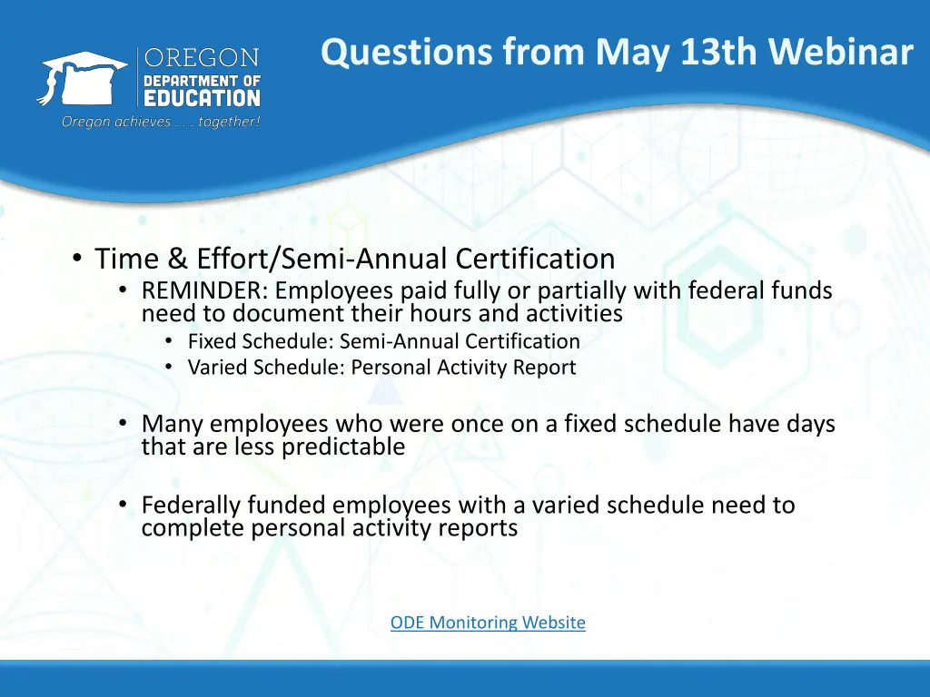 questions from may 13th webinar 1