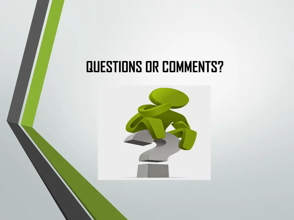 questions or comments