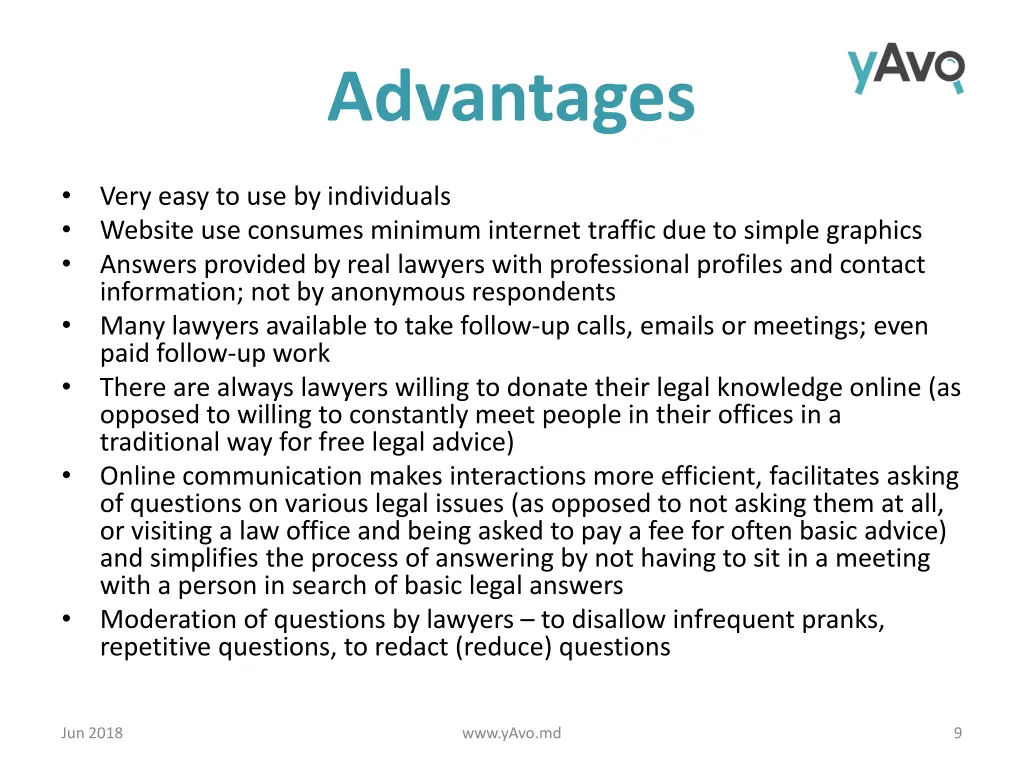 advantages