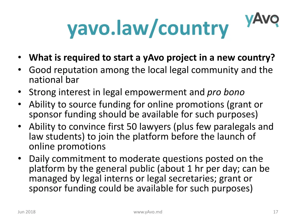 yavo law country