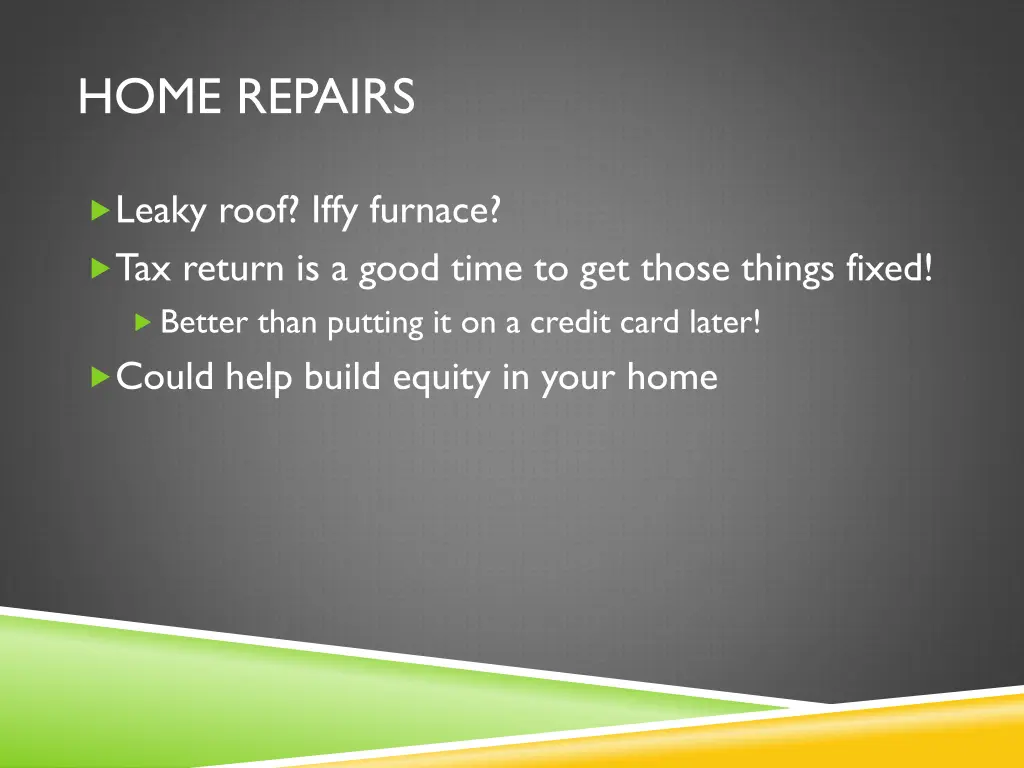 home repairs