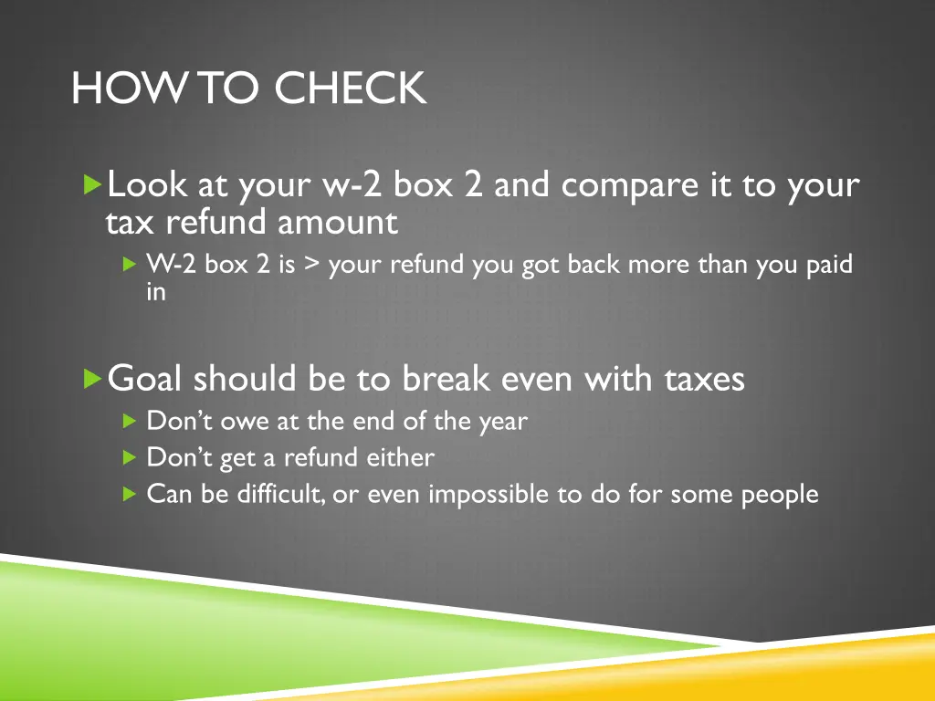 how to check
