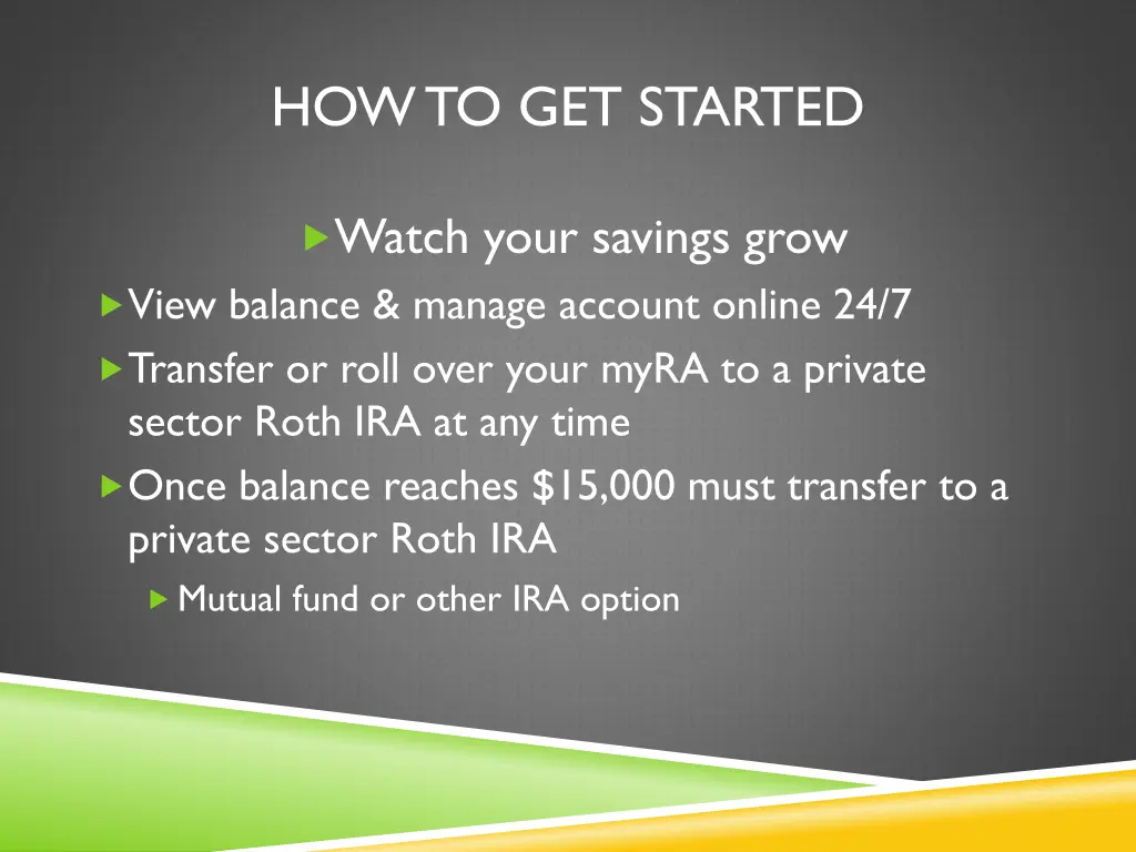 how to get started 2